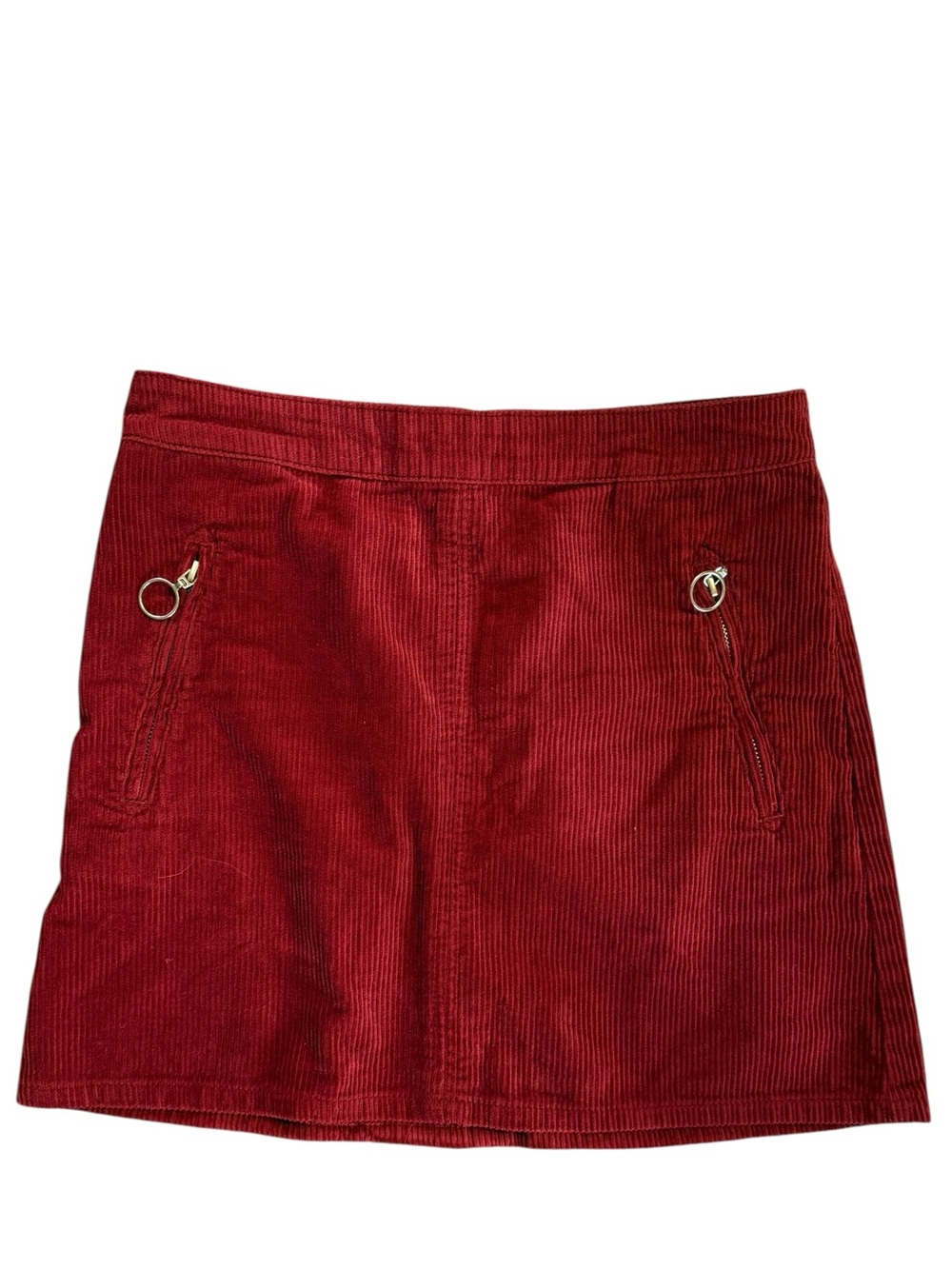 Forever 21 Medium Burnt Red Corduroy Mini Skirt